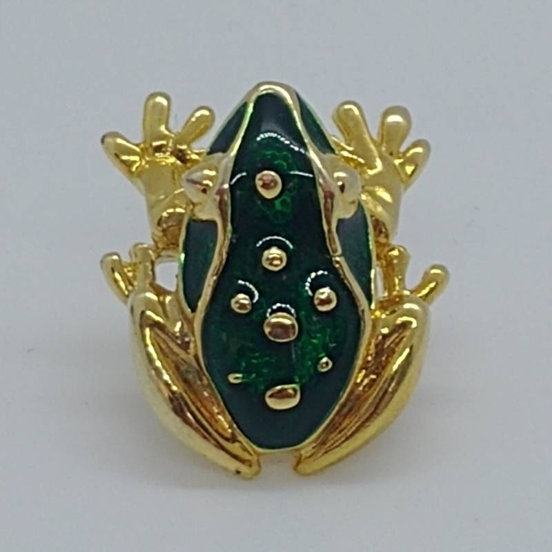 Vintage Brosche Frosch Mit Grüner Emaille Vintage Brosche Frosch Mit Grüner Emaille von VintageBijouStore