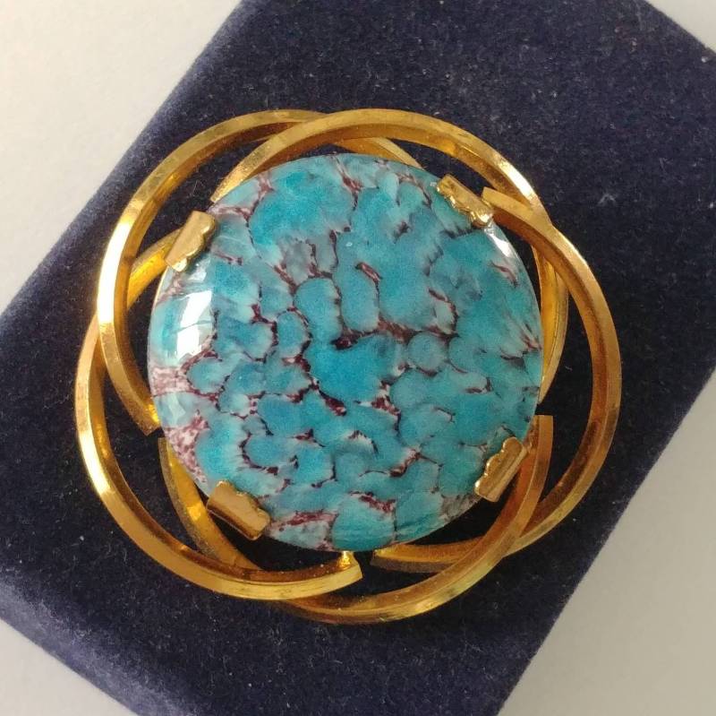 Vintage Brosche Jeansjacke Anstecknadel von VintageBijouStore