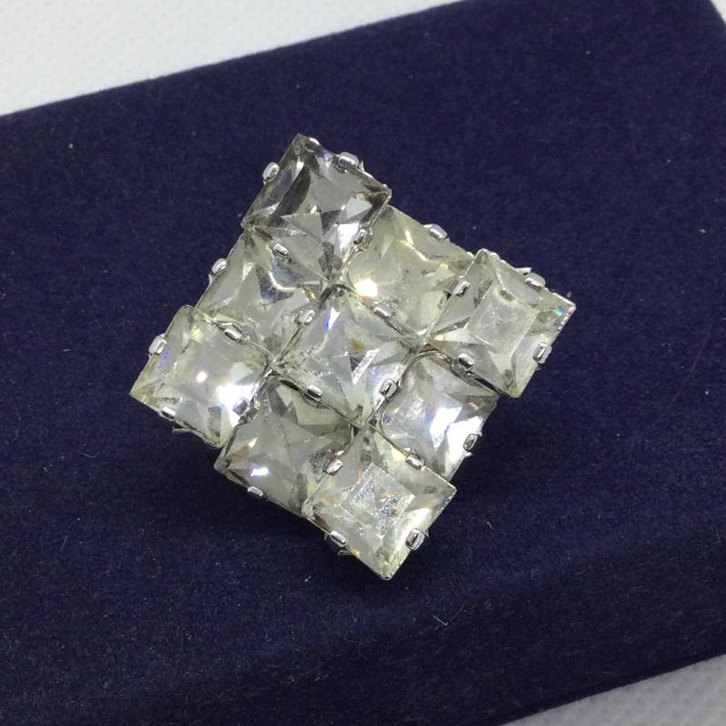 Vintage Brosche Mit Kristallen/strass von VintageBijouStore