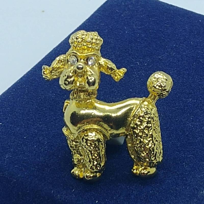 Vintage Brosche Pudel Hund Vintage Brosche Pudel Hund von VintageBijouStore