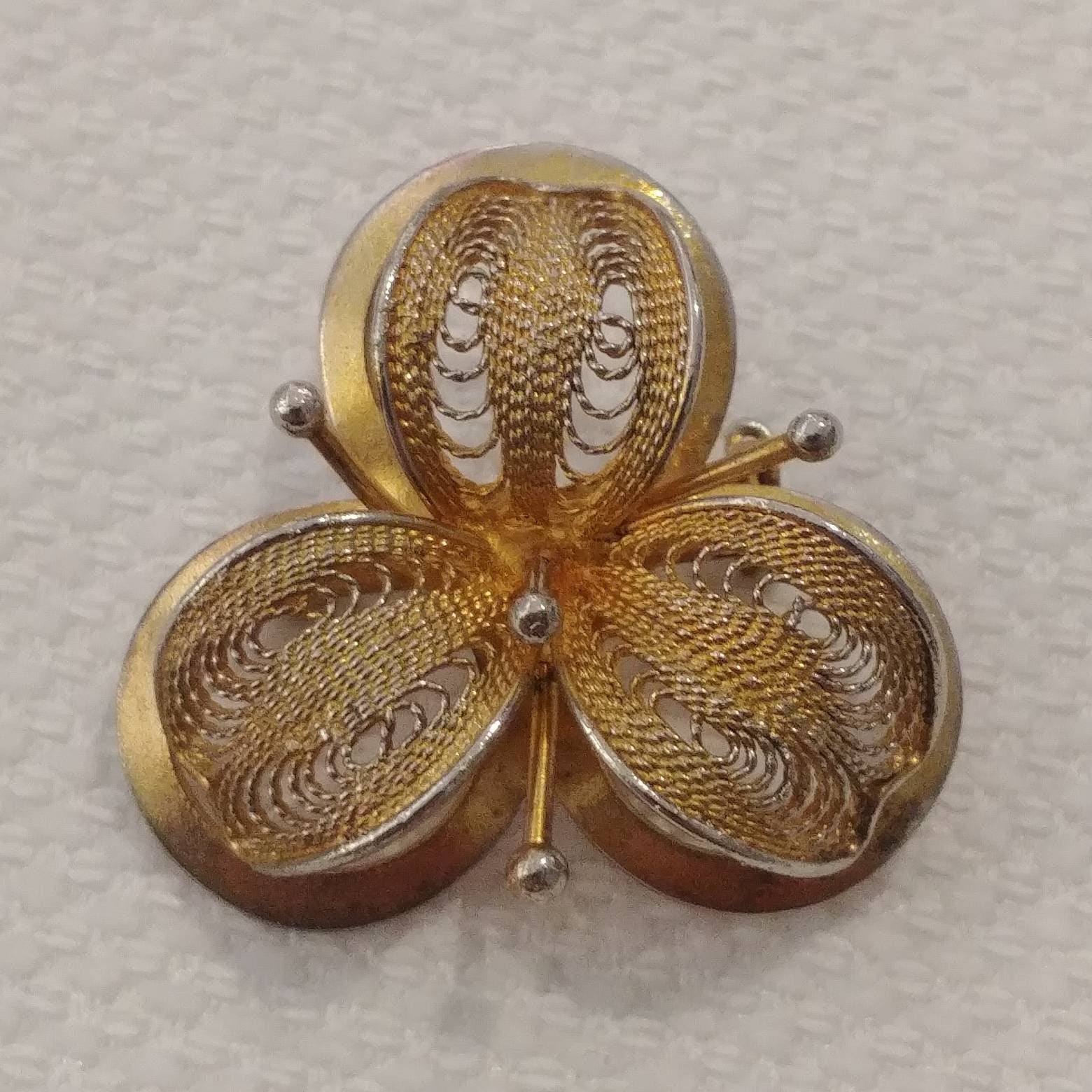 Vintage Felle Green Brosche von VintageBijouStore