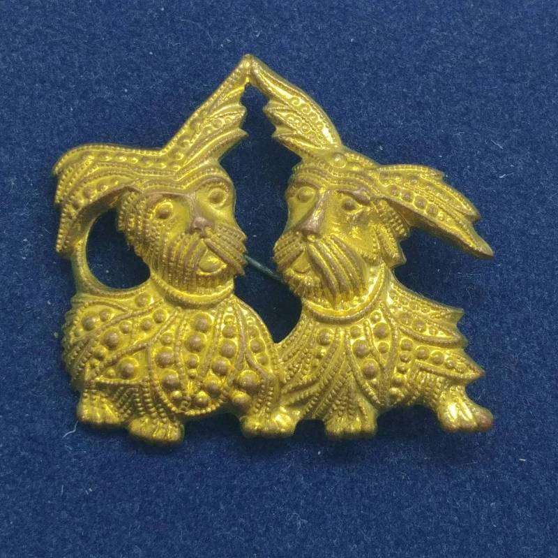 Vintage Messing Zwei Terrier Brosche von VintageBijouStore