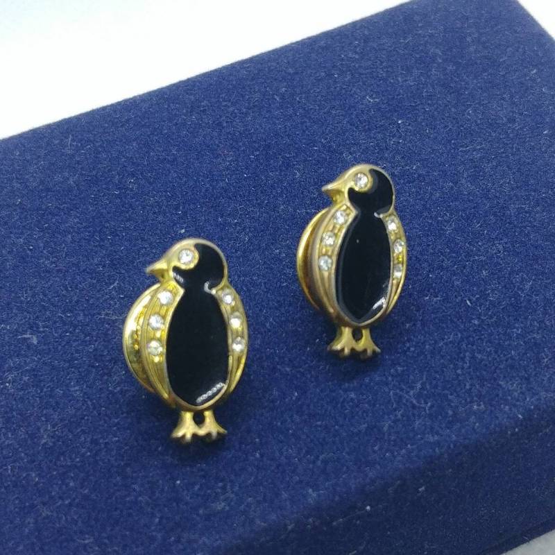 Vintage Pinguine, Vogel Brosche/Pin Set. Geschenk Für Zwillinge von VintageBijouStore