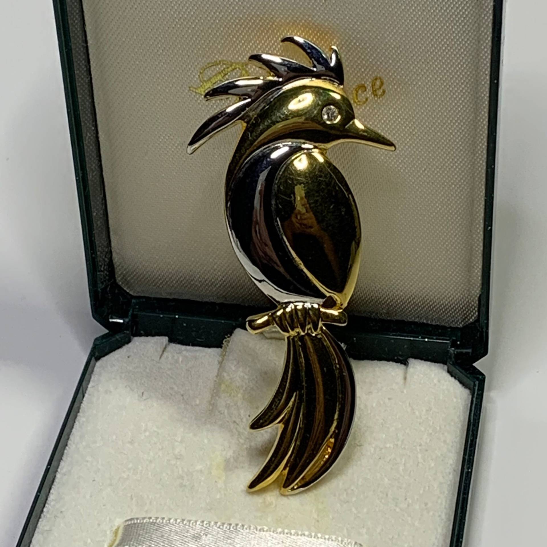 Vintage Ara, Vogel, Papagei, Brosche Gold, Silber, Bicolor Vintage Ara, Vogel, Papagei, Brosche Gold, Silber, Bicolor von VintageBijouStore