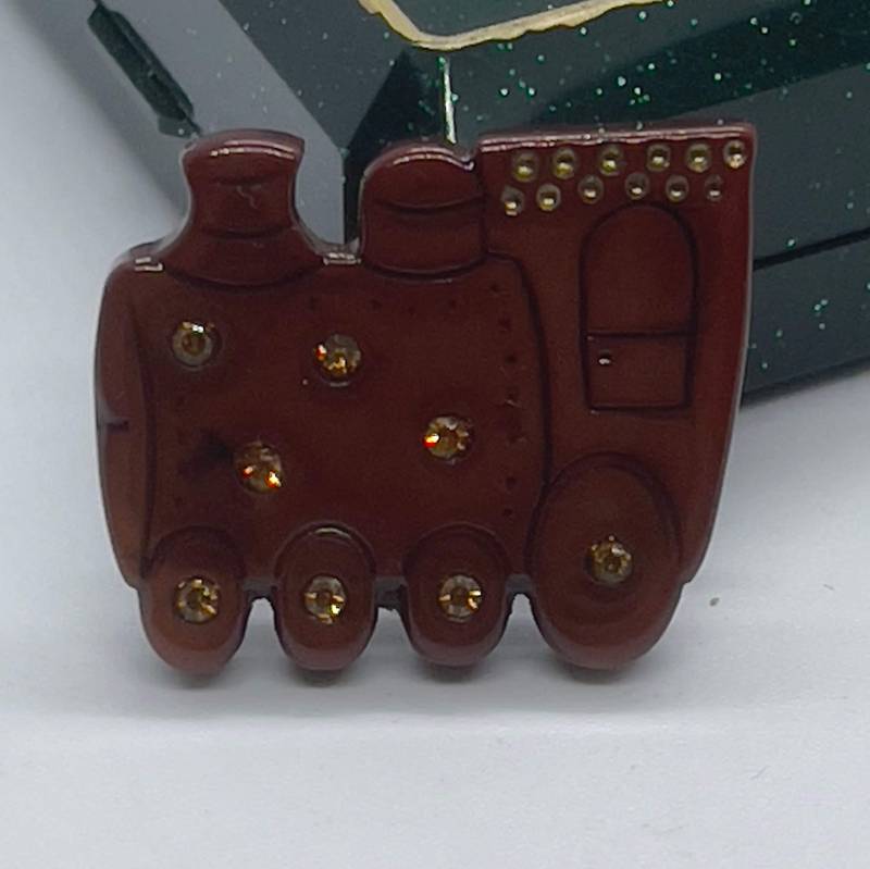 Vintage Zug/Lokomotivbrosche Sportbrosche Anstecknadel Bakelit Vintage Zug/Lokomotivbrosche Sportbrosche Anstecknadel Bakelit von VintageBijouStore