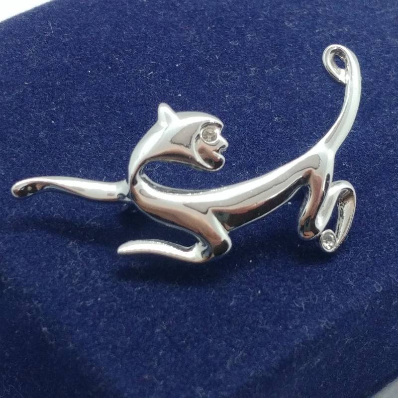 Witzige Brosche in Form Eines Laufenden Affen von VintageBijouStore
