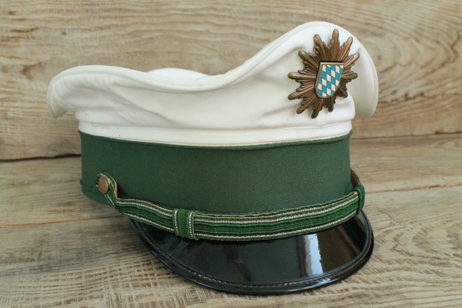 Vintage Militaria Uniform Schirmmütze - Größe 57 von VintageBoutique4U