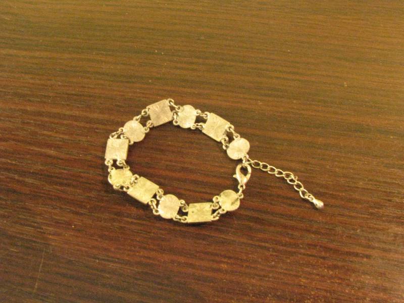 Vintage Versilbert Edelstein Armband Floral Quartz Armlet von VintageButikGita