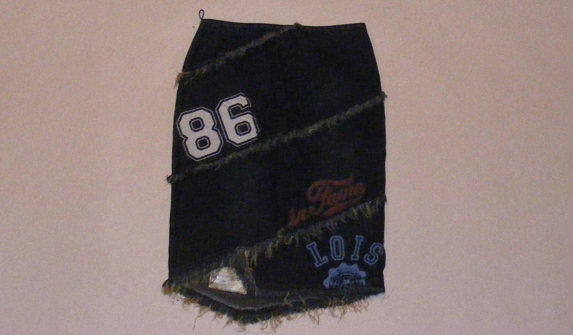 Jean Rock Jahrgang Midi Denim Jeansrock Lois Jean Rock Jahrgang Midi Denim Jeansrock Lois von VintageByElen
