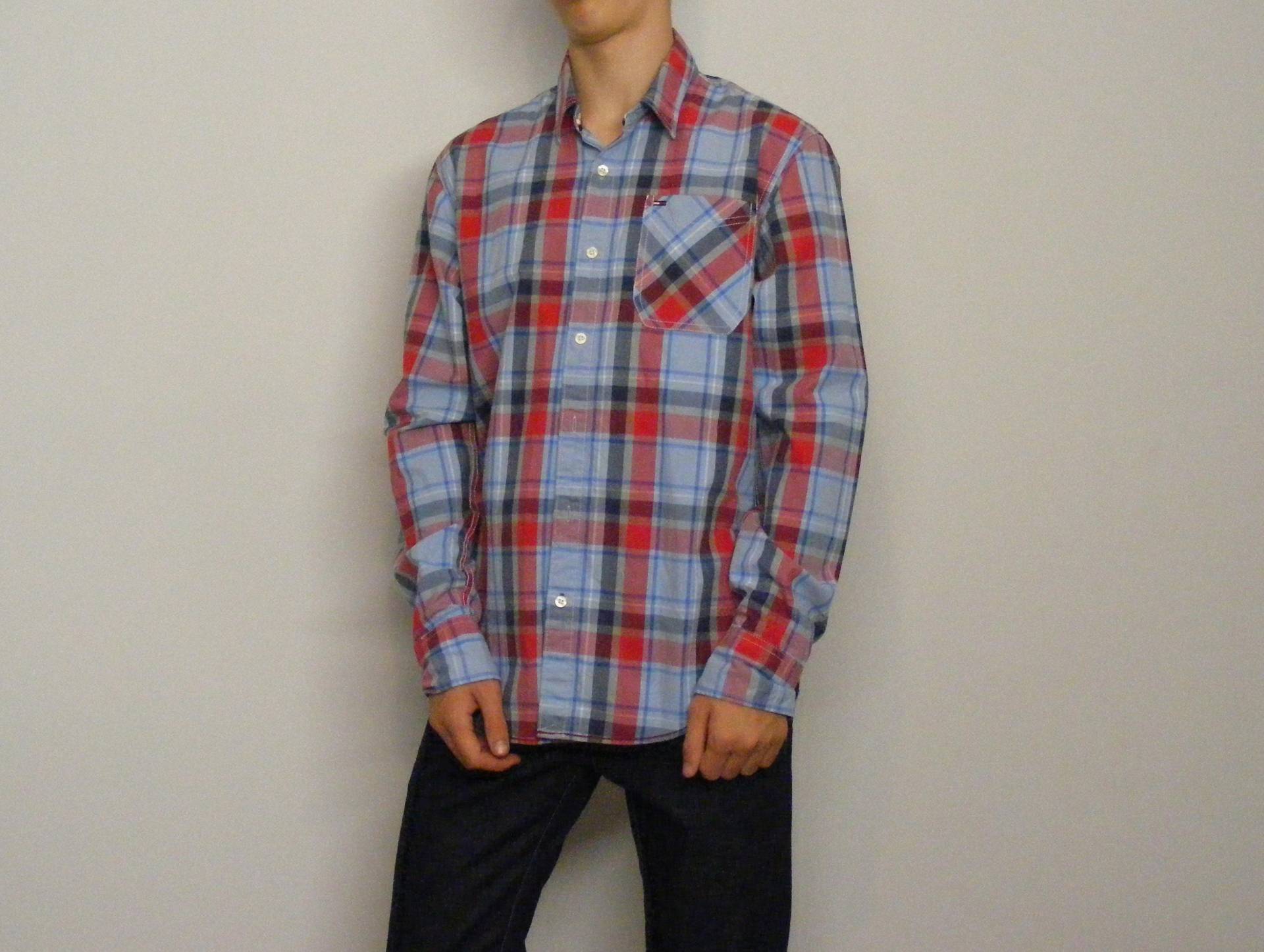 Tommy Hilfiger Plaid Shirt Aus Baumwolle Tommy Hilfiger Plaid Shirt Aus Baumwolle von VintageByElen