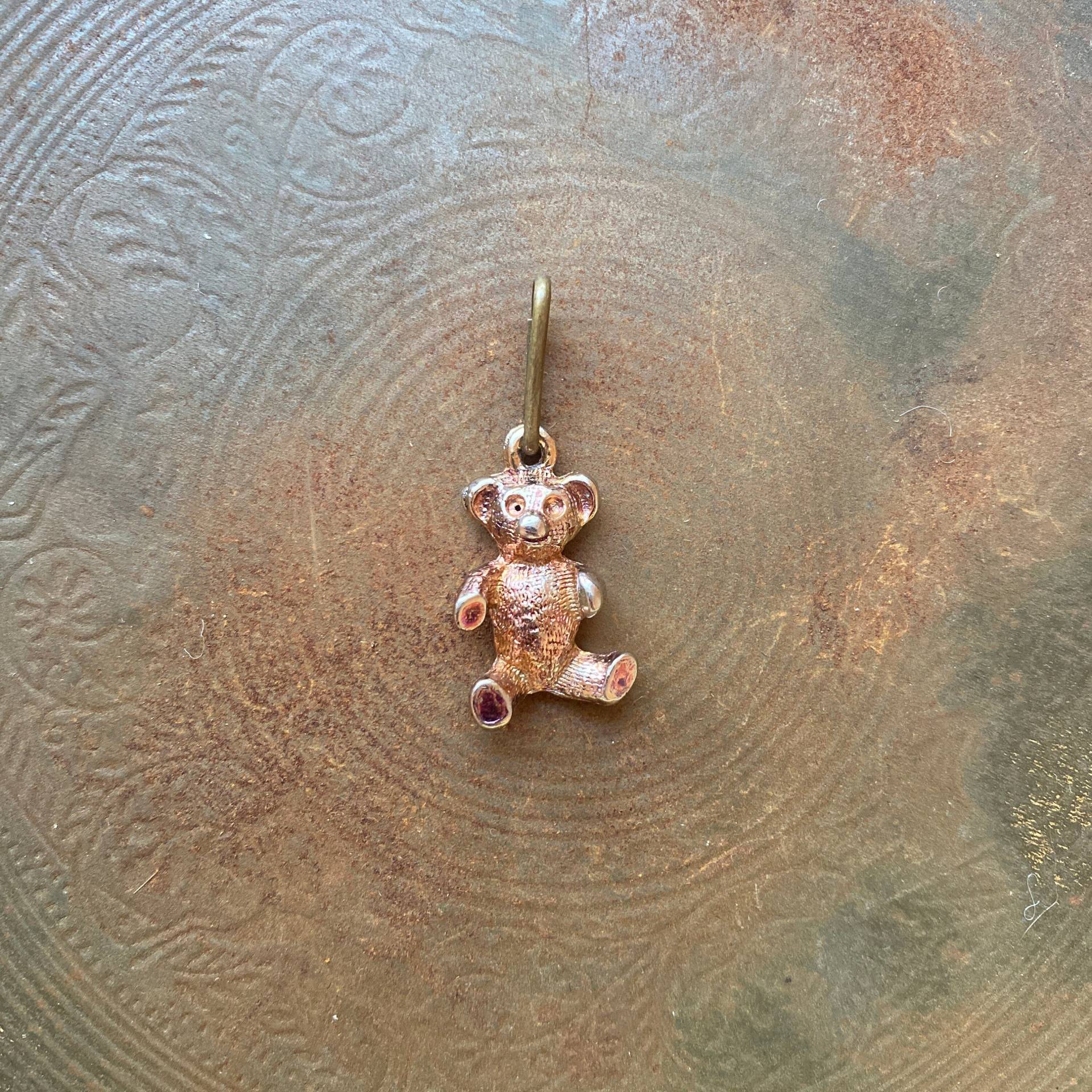 Gold Vintage Teddybär Charm Gold Vintage Teddybär Charm von VintageByLexCo
