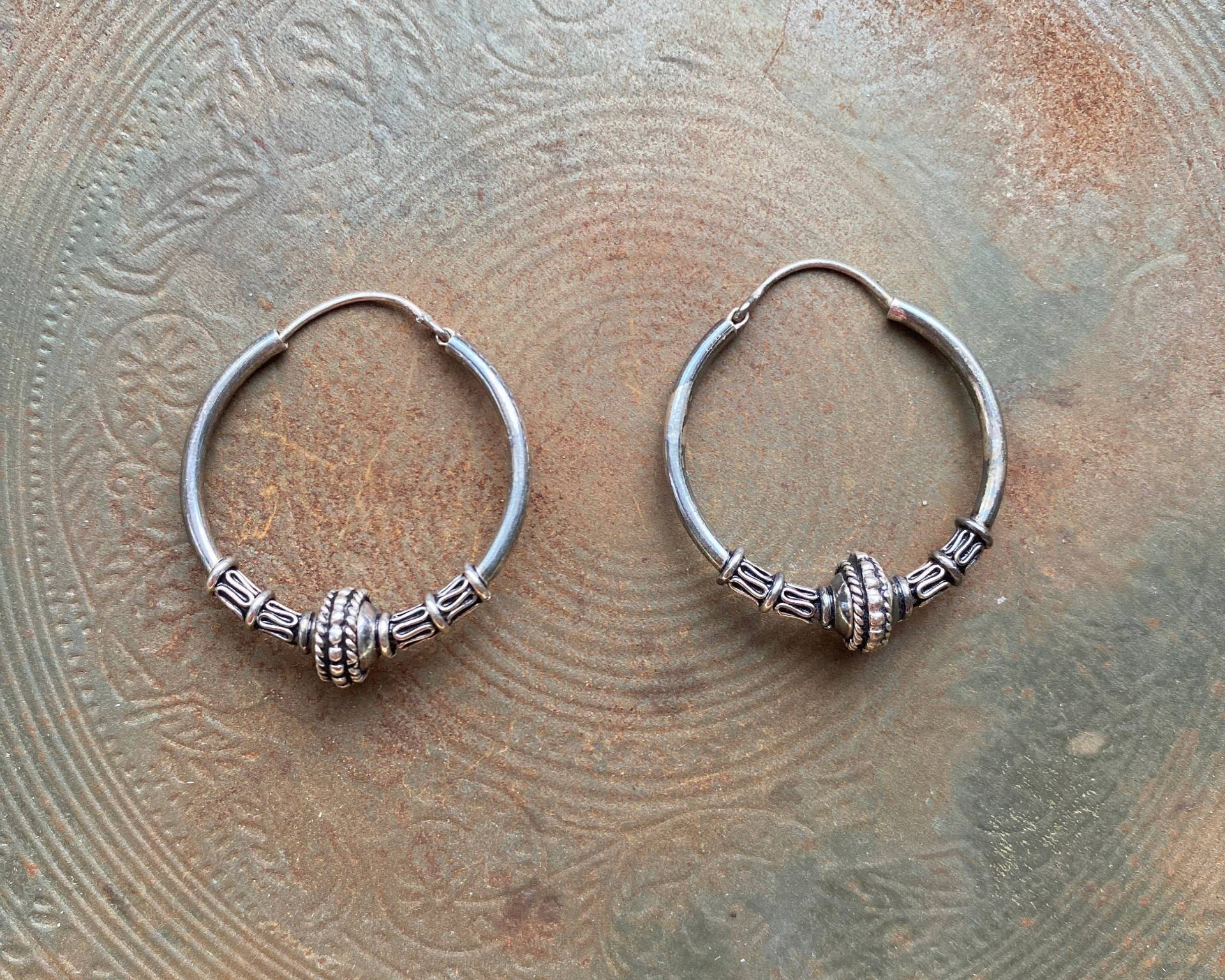 Vintage Sterling Silber Creolen Vintage Sterling Silber Creolen von VintageByLexCo