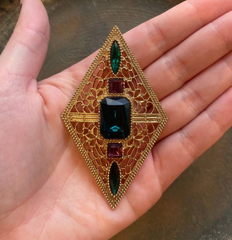 Wunderschöne Vintage Modeschmuck Brosche von VintageByLexCo