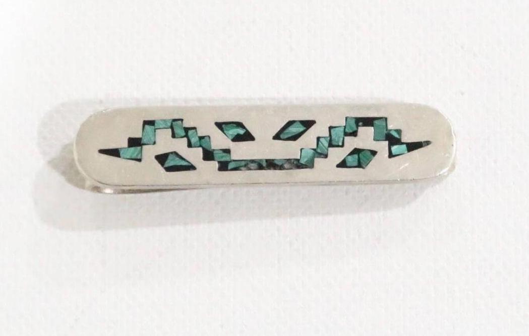 Vintage Taxco Malachit Chip Inlay Sterling Geldspange Vintage Taxco Malachit Chip Inlay Sterling Geldspange von VintageByTrader
