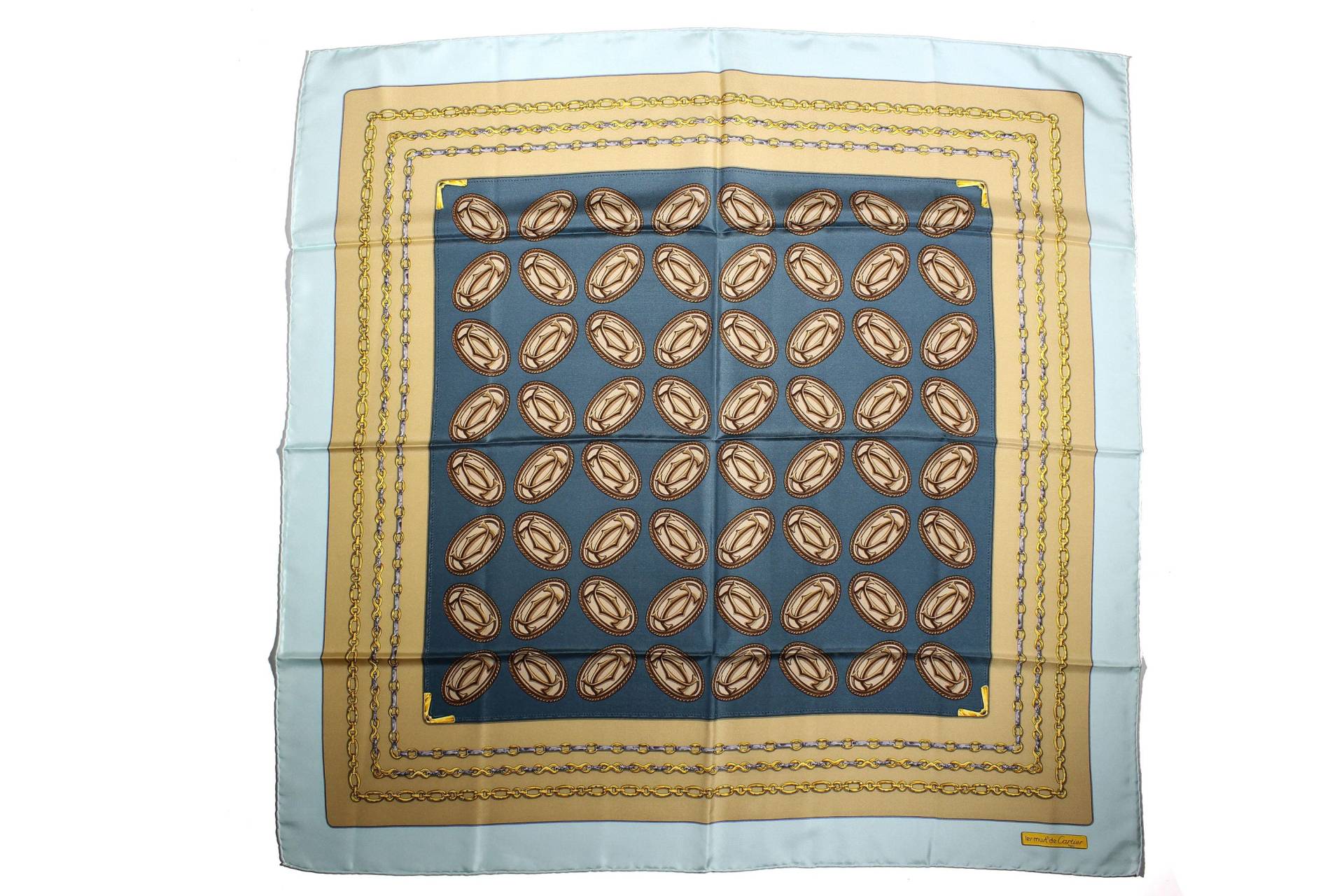 Cartier Schal 100% Seide "Les Must De Cartier" von VintageCarwen