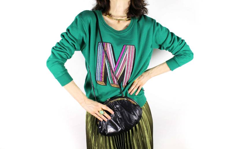 Judith Leiber Vintage Schlangenleder Halbkreisförmiger Juwelenrahmen von VintageCarwen