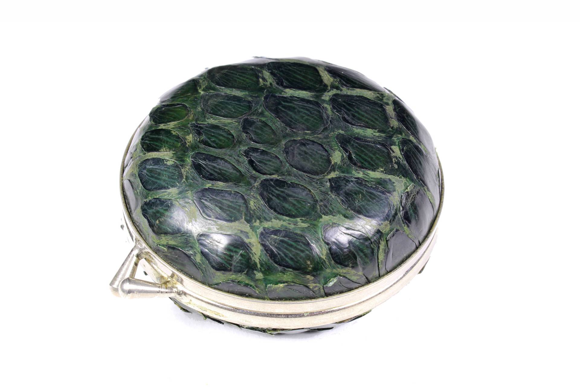 Vintage 1940's-50 Grüne Schlangenhaut Pillbox Argentinien von VintageCarwen