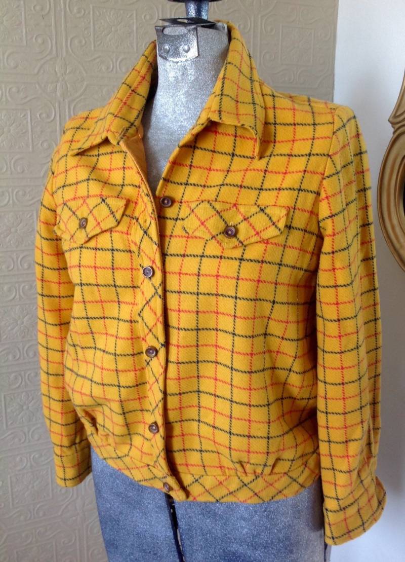 Wunderschöne Vintage Wolle Wippette Sportswear Jacke von VintageClosetClutter