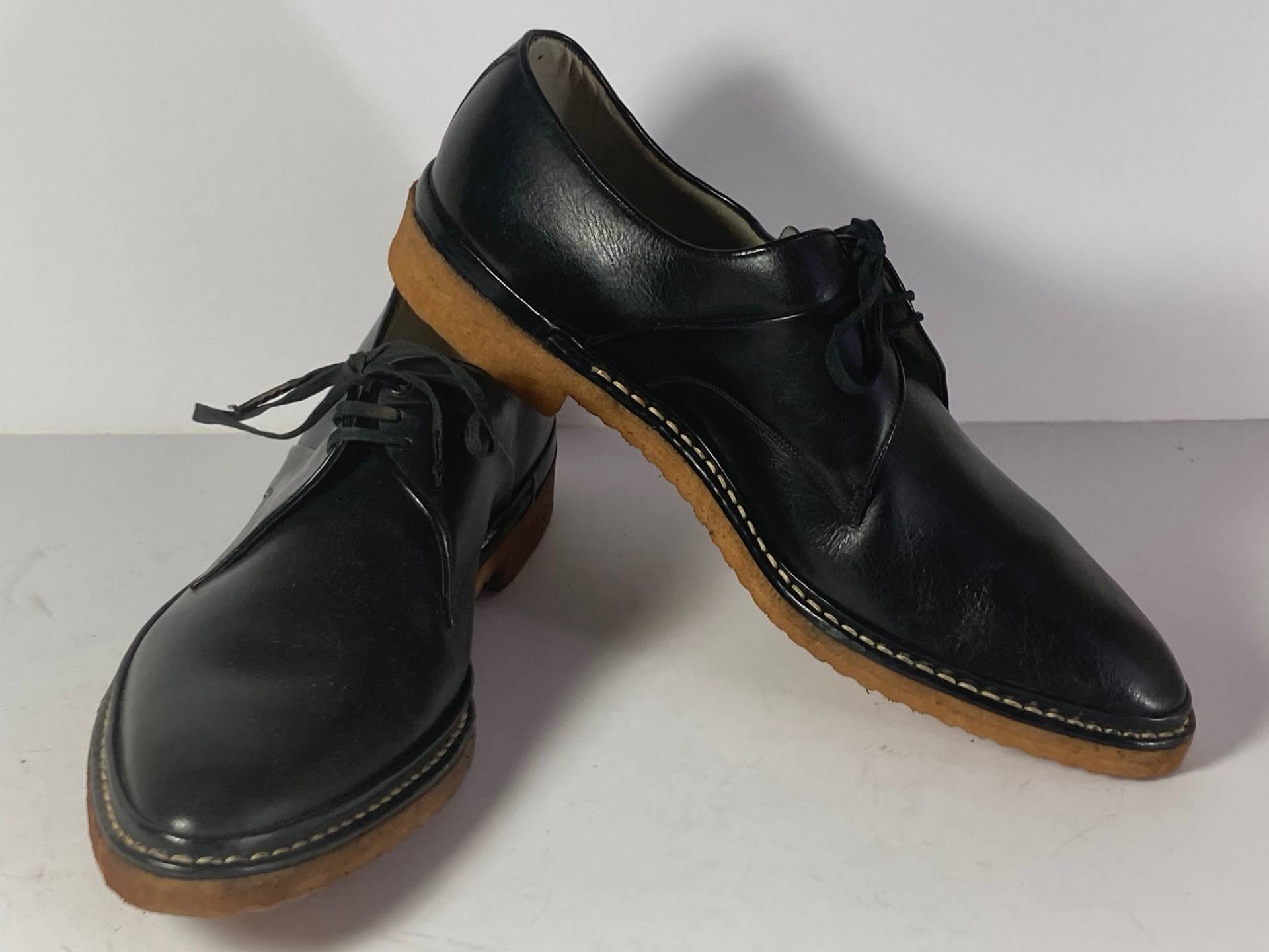 Halbschuhe Kreppsohle _ Villaplana 80Er 80S Schuhe Vintage von VintageContainer