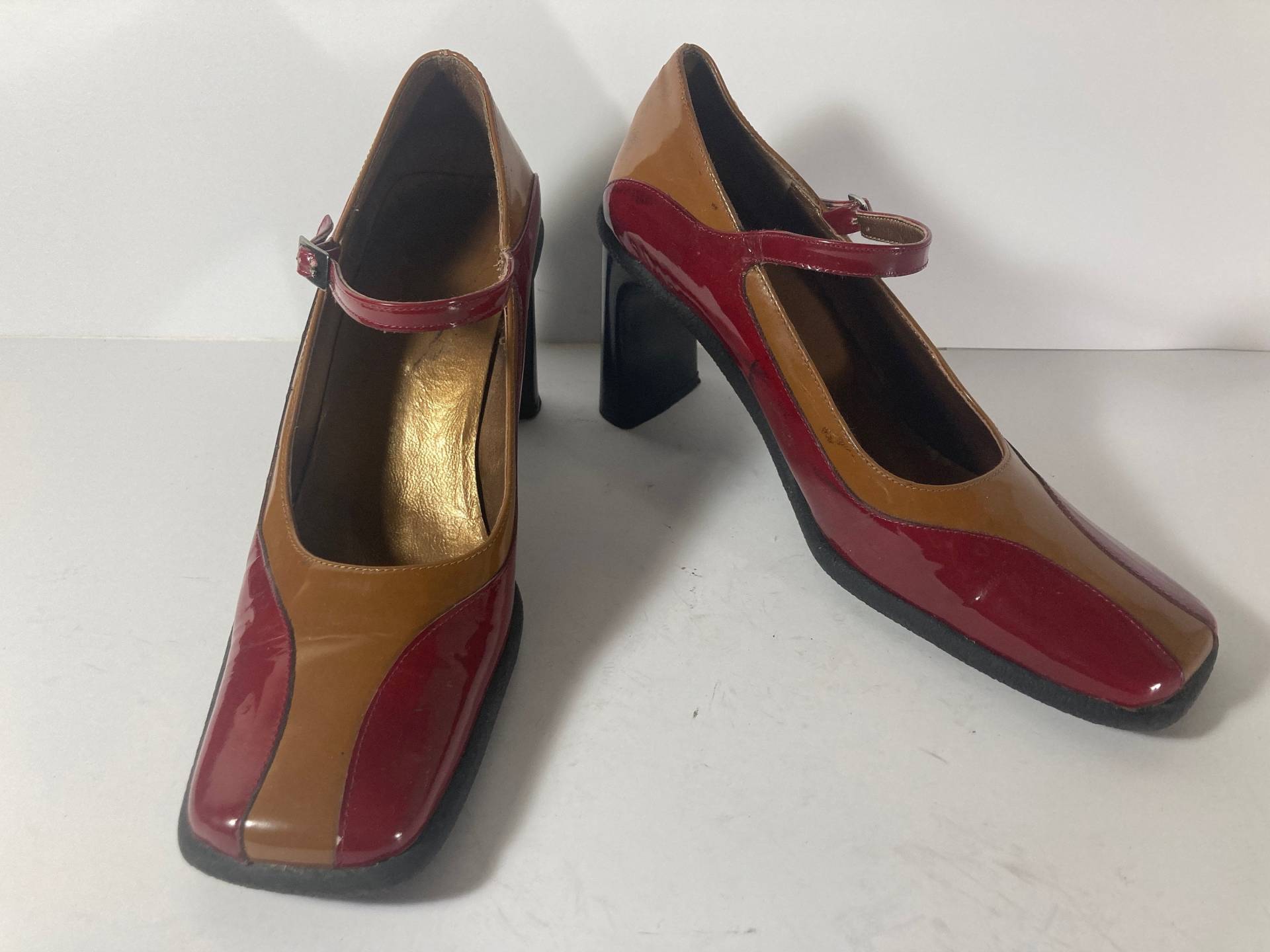 Slingpumps Lack _ Valga Vintage Eckig von VintageContainer