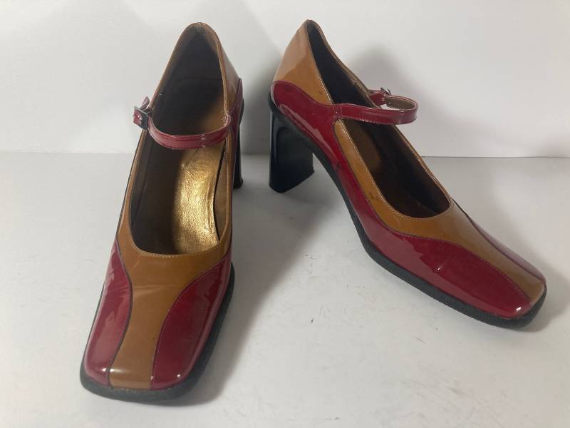 Slingpumps Lack _ Valga Vintage Eckig von VintageContainer