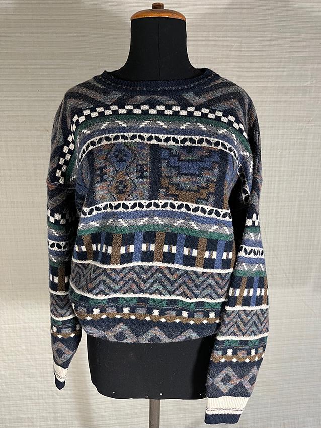 strickpullover Muster Dunkel_Jockey 90S Vintage von VintageContainer