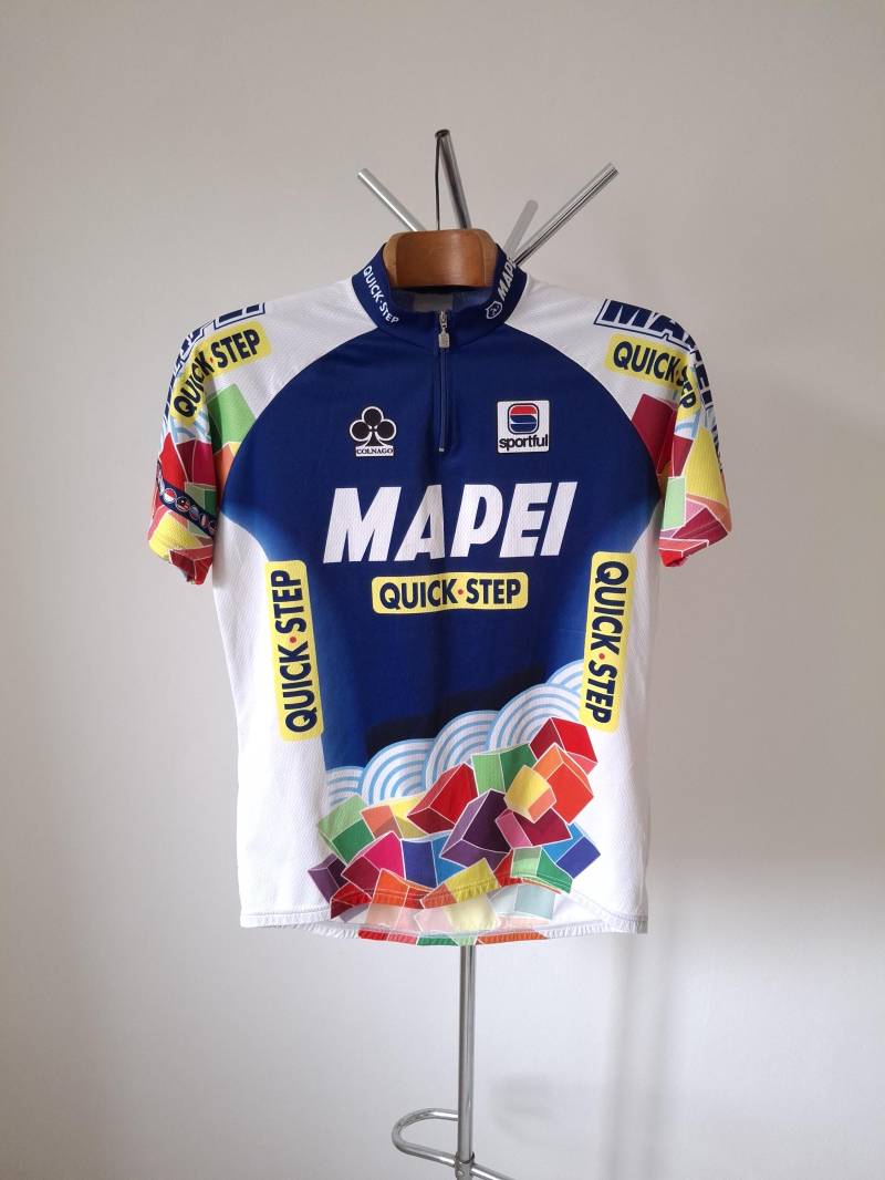 2001 Mapei - Quickstep Radtrikot Kurzarm, Größe Xxl von VintageCycling