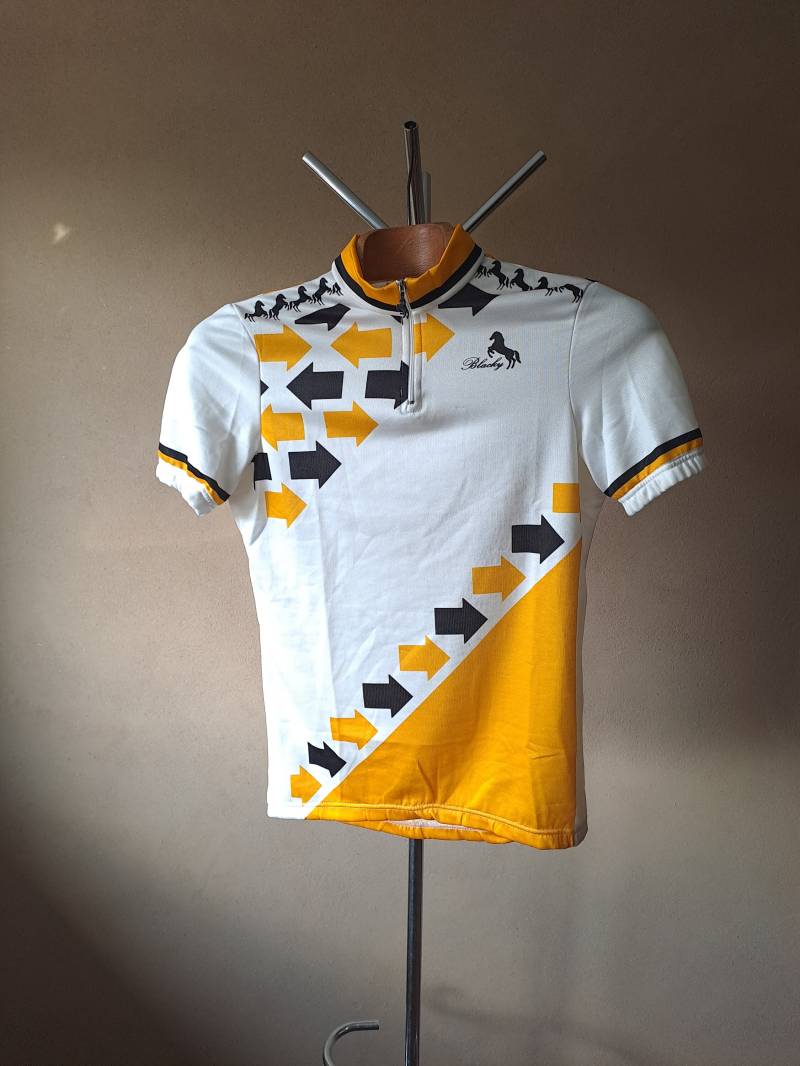 Unbenutztes Vintage 90Er Schweizer Weiss Und Oranges Damen Kurzarm Radtrikot, Grösse M von VintageCycling