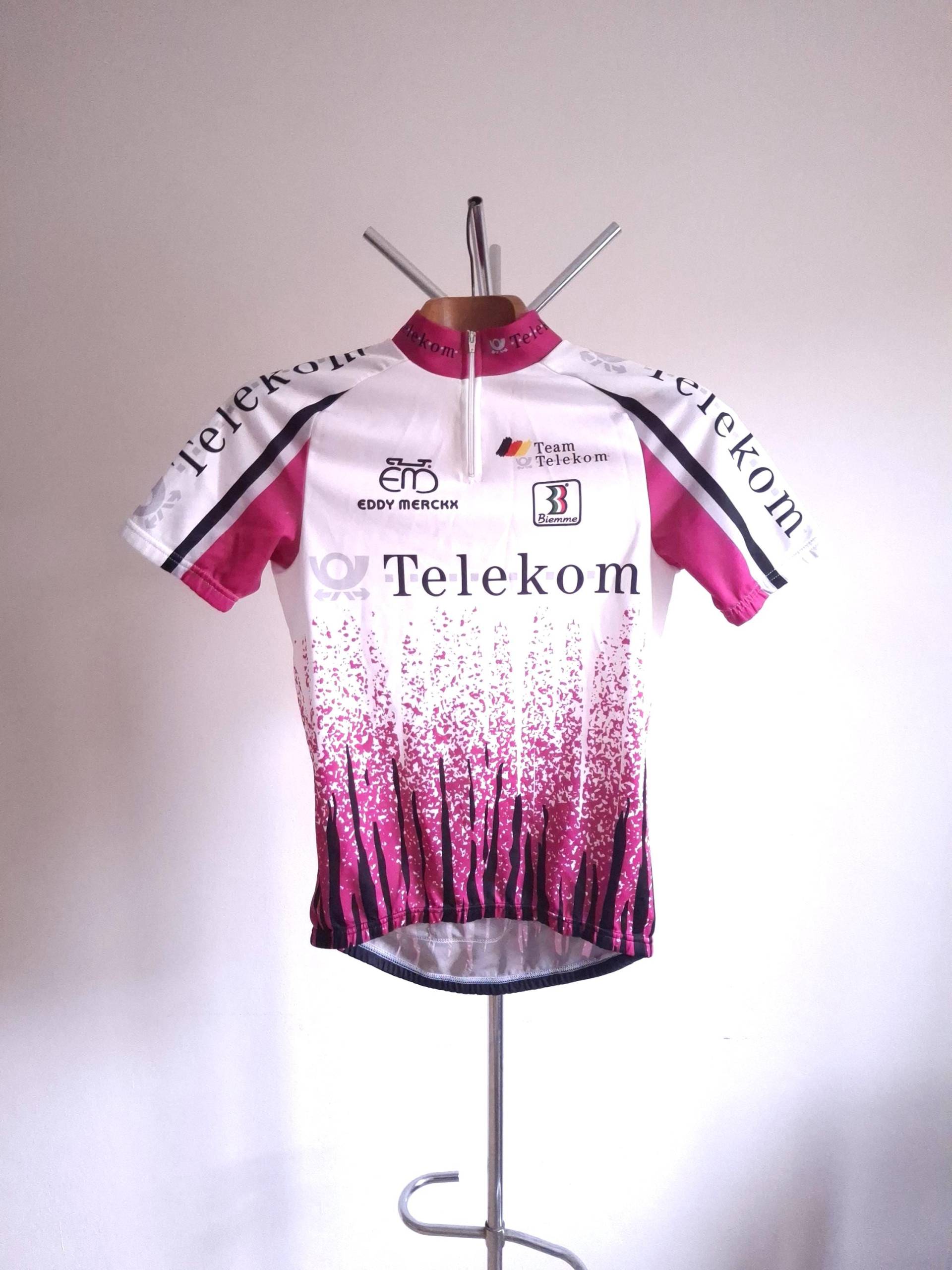 Vintage 1992 Telekom Profi Radsport Kurzarmtrikot, Größe M von VintageCycling
