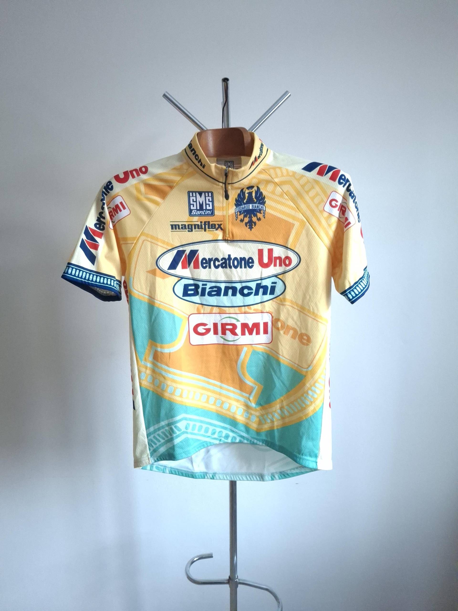 Vintage 1998 Mercatone Uno Radtrikot Kurzarm, Größe Xl von VintageCycling