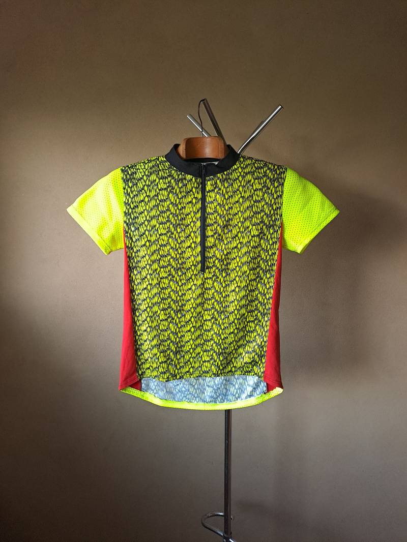 Vintage 90Er Jahre Radtrikot, Bestickt, Kurzarm, Größe L-xl von VintageCycling