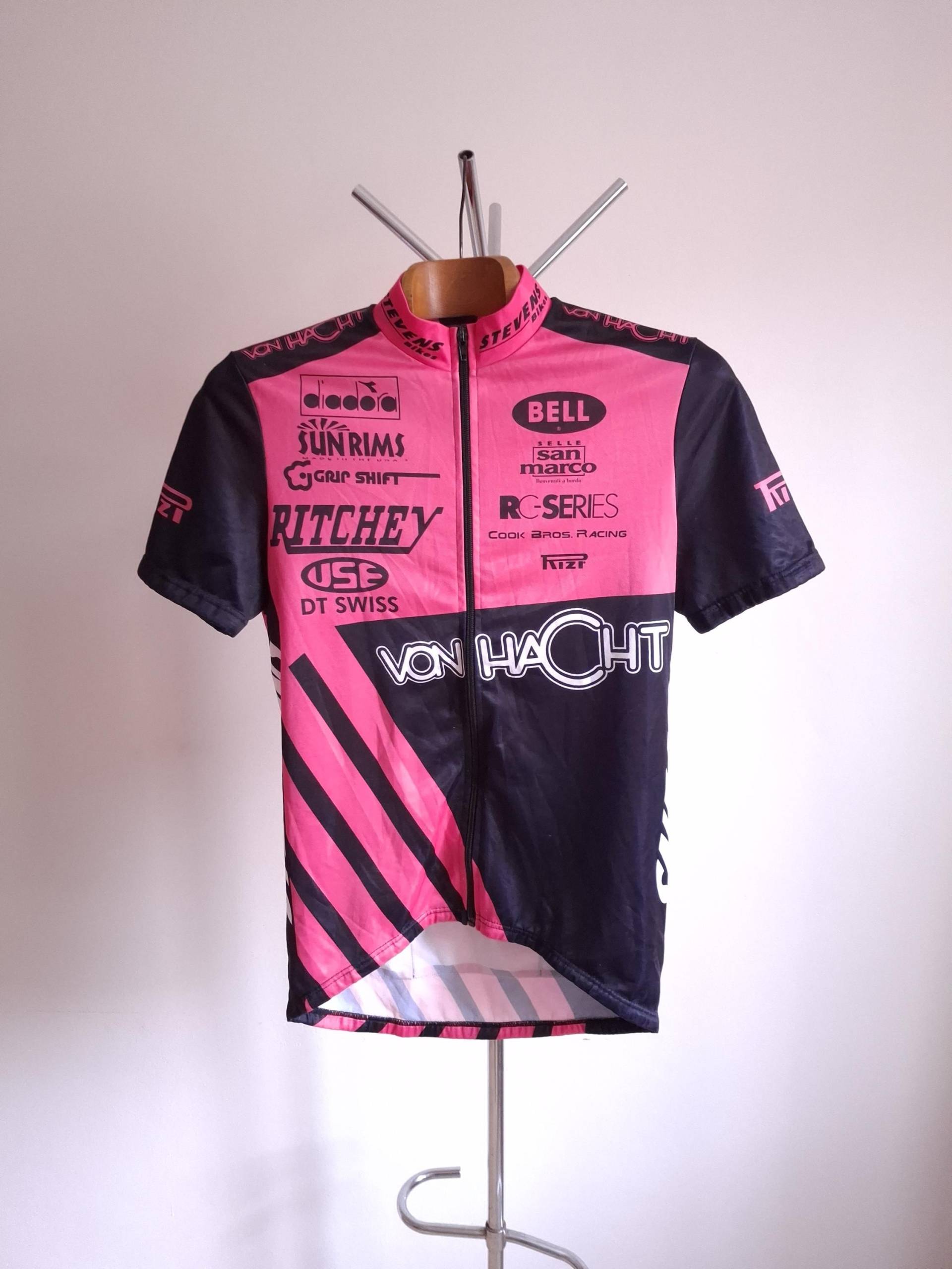Vintage 90Er Retro Team Kurzarm Radtrikot Jersey, Größe Herren L von VintageCycling