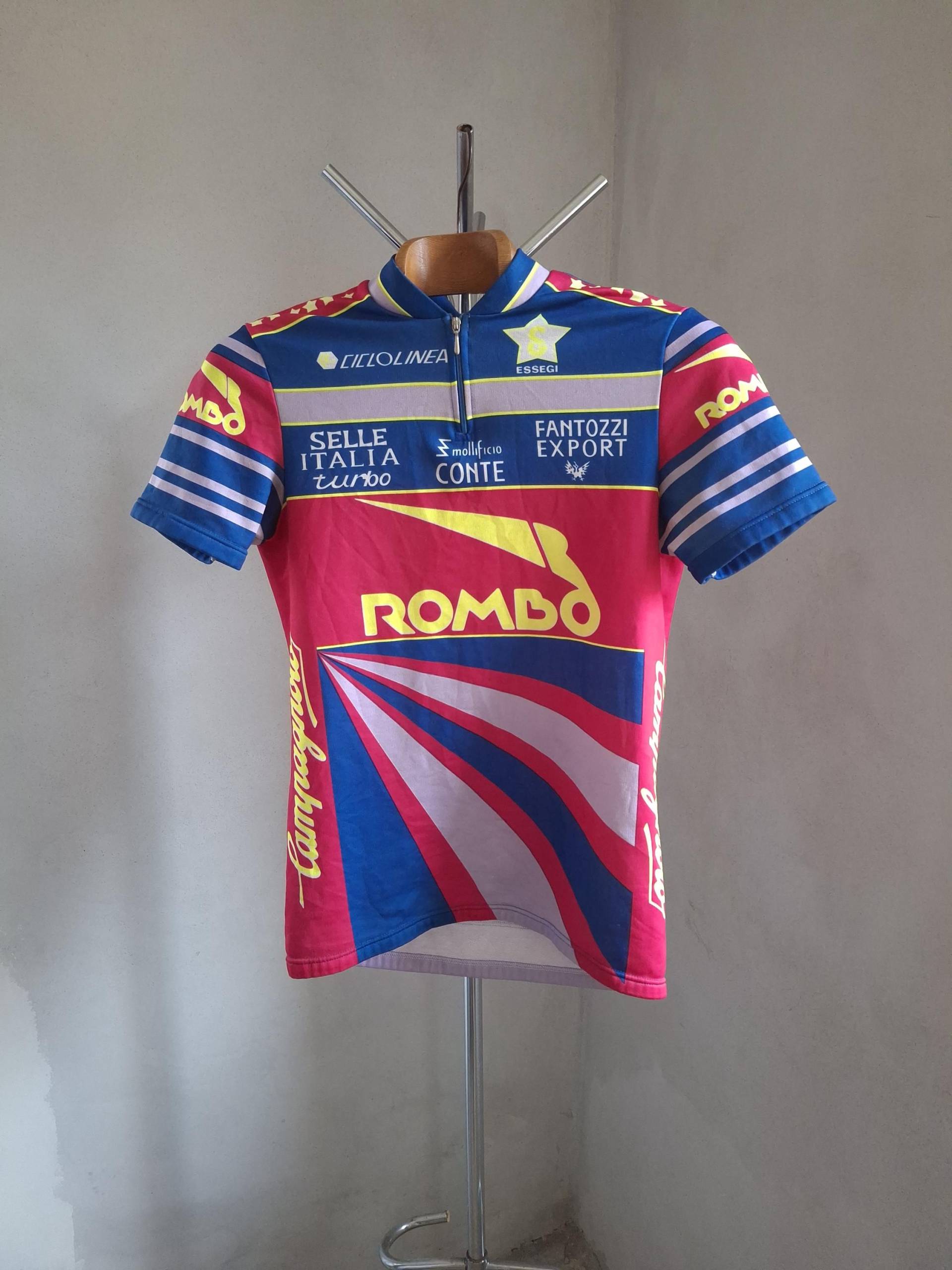 Vintage 90Er Rombo Radtrikot, Campagnolo Logos, Größe M von VintageCycling