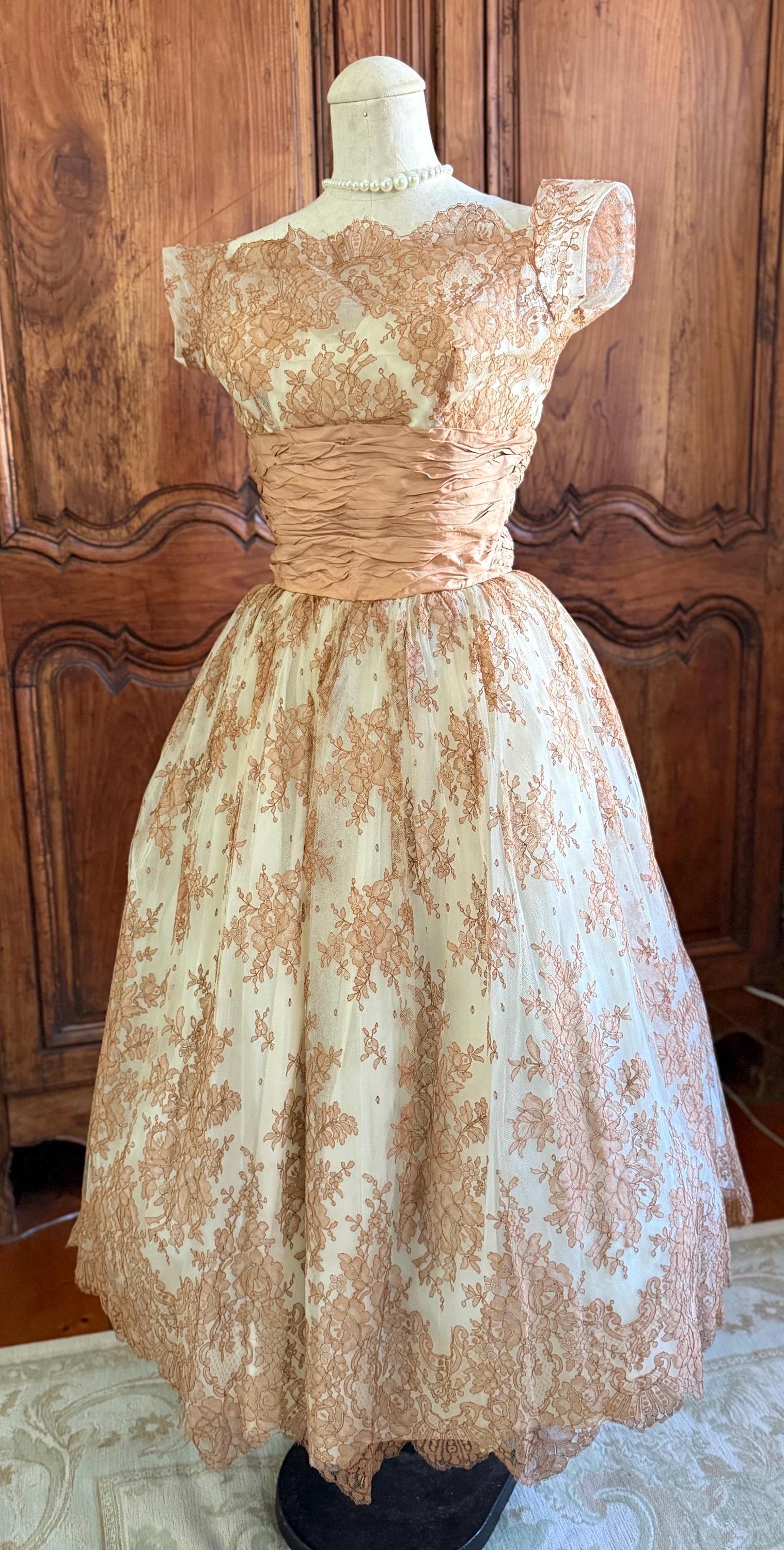 50Er Jahre Original Vintage Kleid 50Er Jahre Original Vintage Kleid von VintageDressUpStore