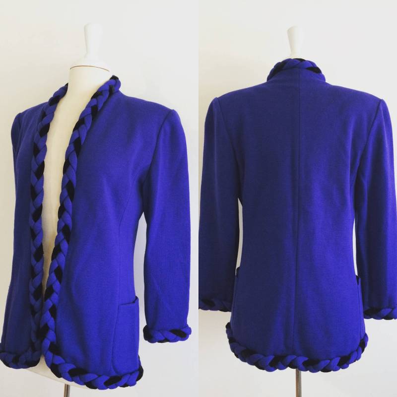 Emanuel Ungaro Vintage 1980S Parallele Paris Strick Blazer von VintageDrifter
