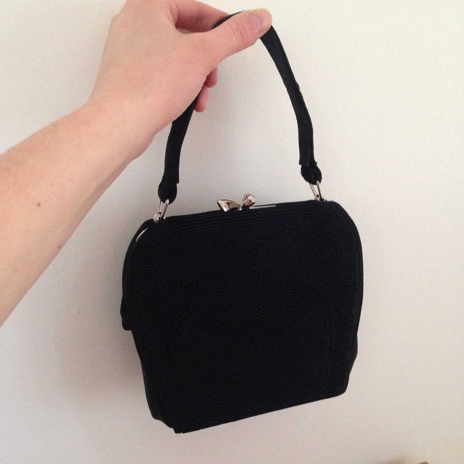 Vintage 50Er Jahre Abend Geldbörse Bestickte Rockabilly Tasche von VintageEclectica