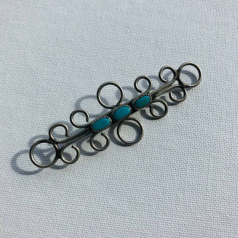 Wunderschöne Unisex Brosche/Handgemachte Silber Vintage Pin Southwestern Style Accessoires Krawattennadel Haarspange Jackenbrosche Cowboy Bolo von VintageEclectica