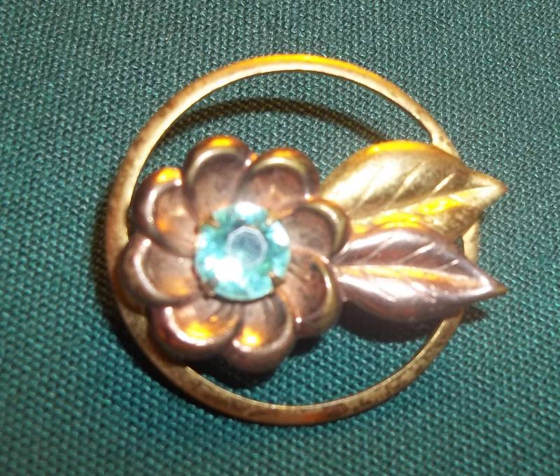 Jahrgang Estate Blau Strass Blume Brosche Pin Jahrgang Estate Blau Strass Blume Brosche Pin von VintageEstateGems