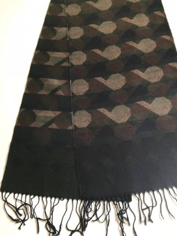 Vintage Made in Germany Wolle Schal 1493 von VintageEuroscarves