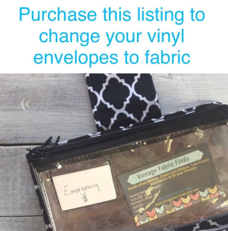 Upgrade-Option - Ändern Sie Ihre Vinyl-Umschläge in Stoff von VintageFabricFinds