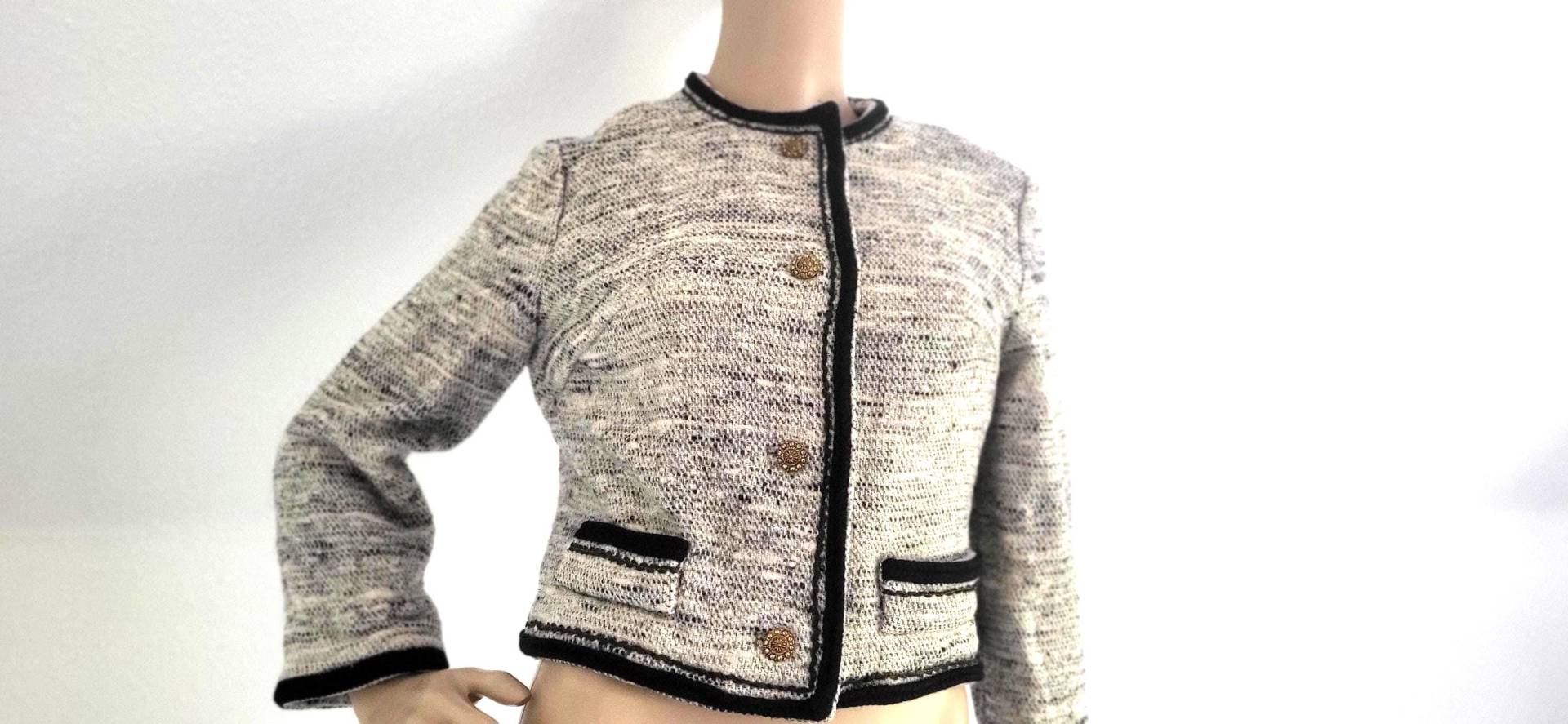 Original 1940Er Jahre Vintage Strickjacke 40S Cardigan Schurwolle von VintageFebbre