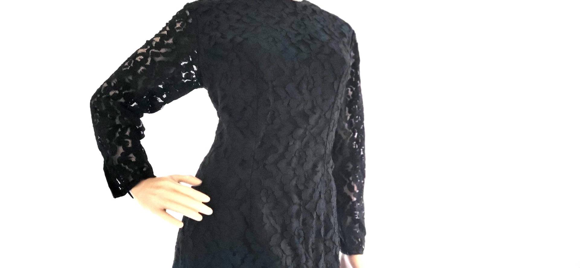 Original 1950Er Vintage Lace Dress Etuikleid Spitze 50S Kleid von VintageFebbre