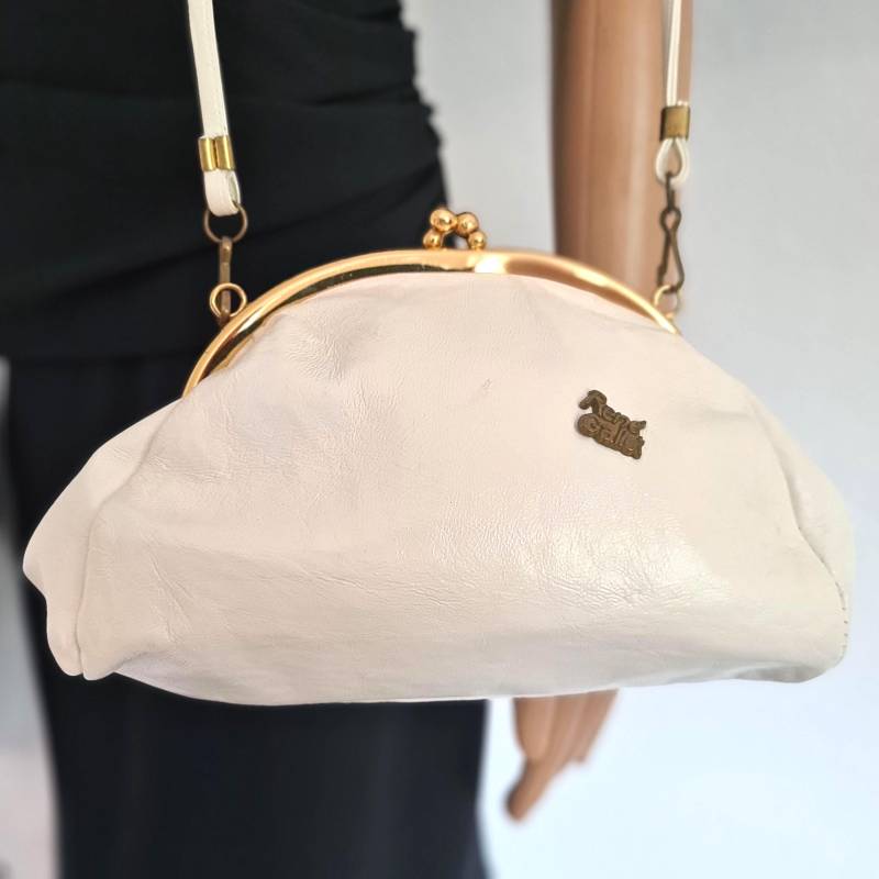 Rene Gallet 80Er Jahre Vintage Leder Schultertasche Clutch 80S Crossover Bag von VintageFebbre