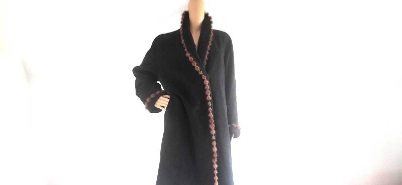 True Vintage Angora Wolle 80S Oversize Mantel von VintageFebbre