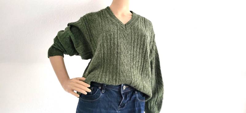 Vintage 80Er Jahre Pullover Wolle Unisex S von VintageFebbre