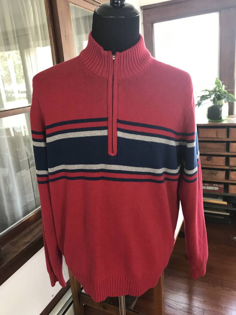 Izod Hälfte Reissverschluss Über Sweatshirt von VintageFindsMichael