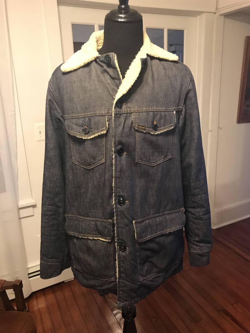 Jahrgang 1960 Echte Sears Und Roebuck Denim Gefüttert Mantel Jahrgang 1960 Echte Sears Und Roebuck Denim Gefüttert Mantel von VintageFindsMichael