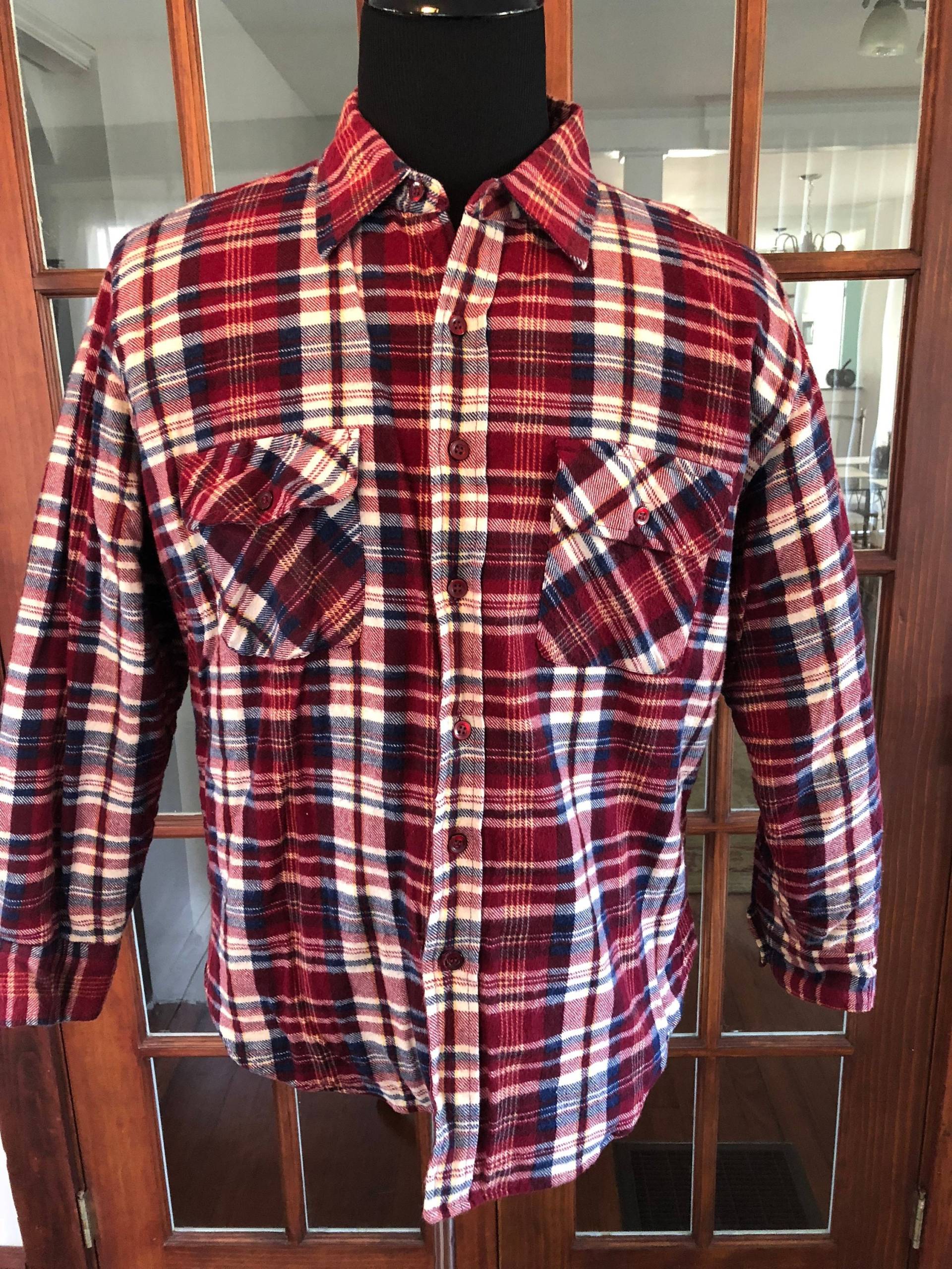 Jahrgang 1980 Flanell Gefüttert Shirt von VintageFindsMichael