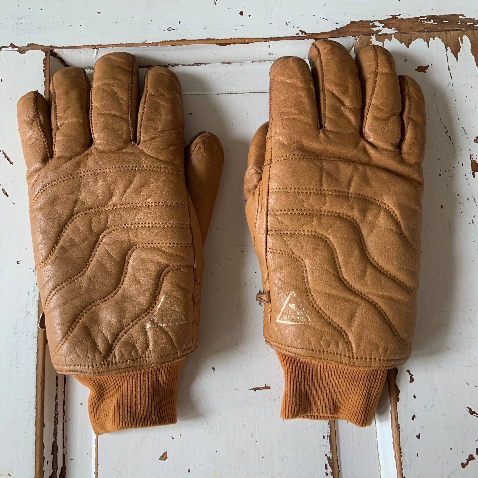 Jahrgang 1980 Saucanc Leder Winterhandschuhe von VintageFindsMichael
