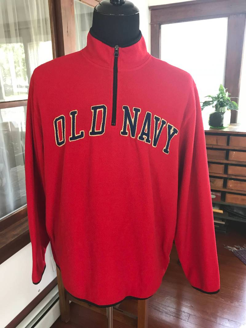 Jahrgang 1990 Alte Marine Half-Zipper Pullover Sweatshirt Jahrgang 1990 Alte Marine Half-Zipper Pullover Sweatshirt von VintageFindsMichael